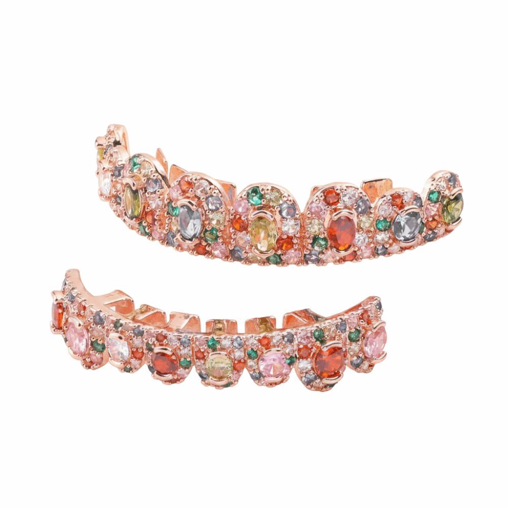 1Pc/set Hiphop Teeth Grillz Caps Candy Color Teeth Jewelry Teeth Grillz Top Bottom Set Rapper