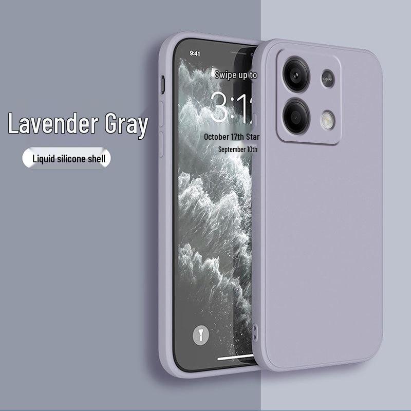 

Совместимый чехол для телефона для Redmi Note 14, Note 15 и Note 15 Pro - Полное покрытие из жидкого силикона, дизайн с прямыми краями Redmi Note14 4G International