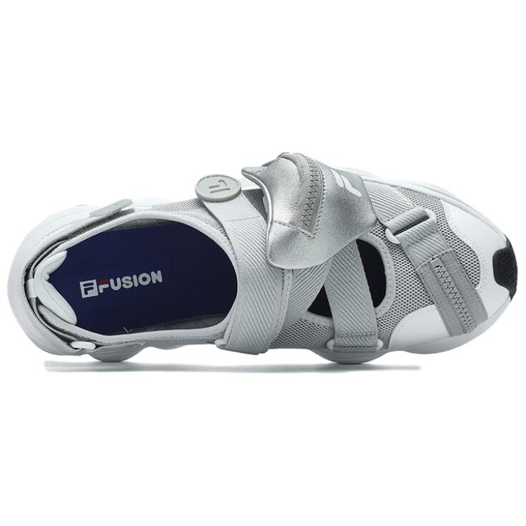 FILA Fusion Tenacity Comfortable Durable Beach Sandals Women sandals Gray White T12W421404FLB