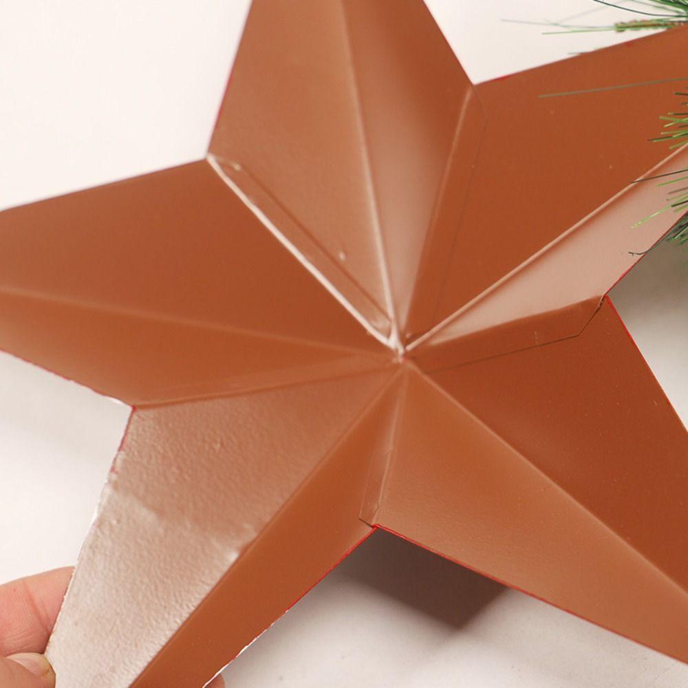 Iron Christmas Tree Decoration Pendant Old Man Snowman Pattern Hanging Ornament Door Display