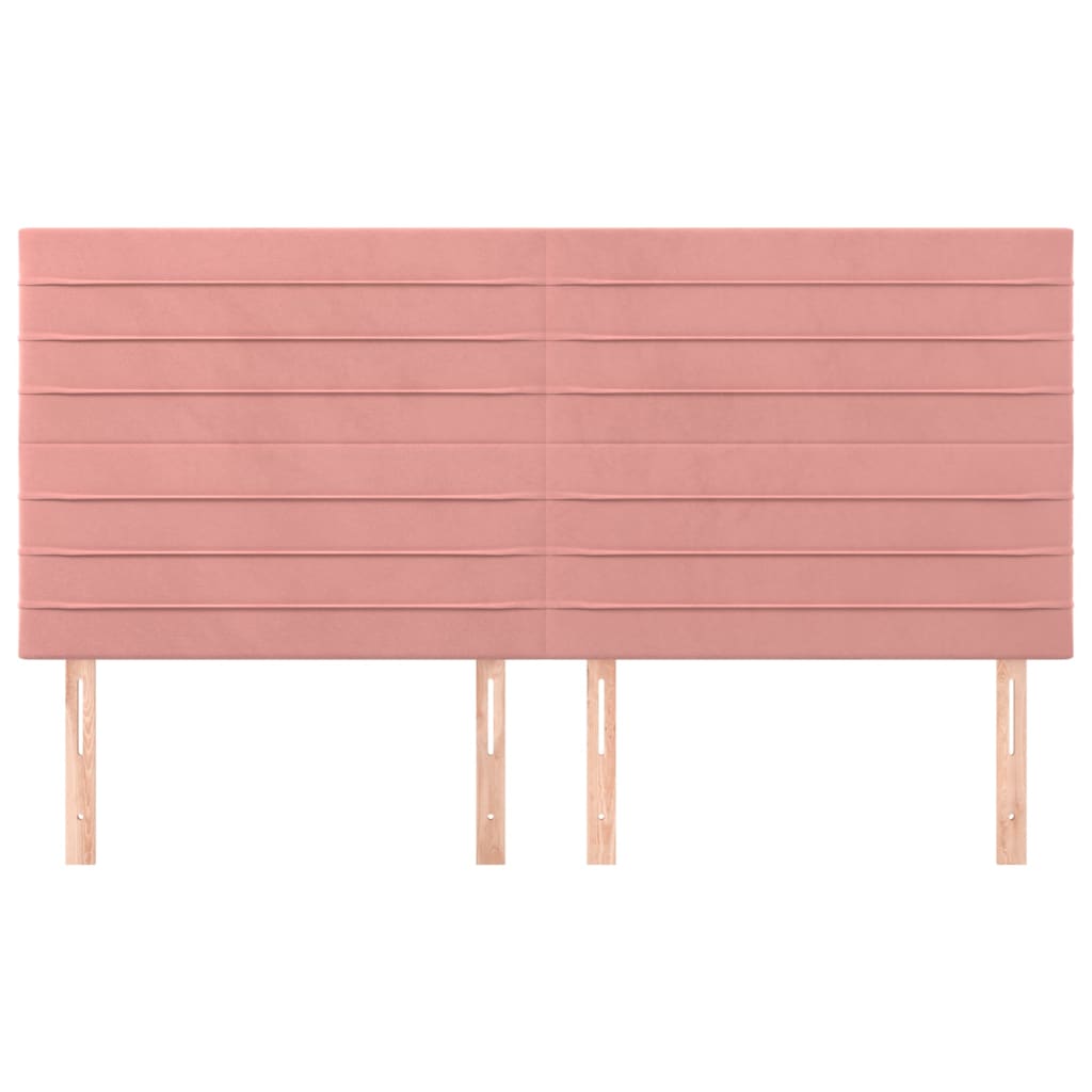 Headboard Pink 160 X 5 X 118 128 Cm Velvet