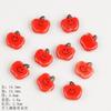 Ceramic Loose Beads Chinese Red Beads Handmade DIY Necklace Loose Beads Accessories