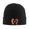 Dachshund Pattern Art Warm Knitted Cap Fashion Bonnet Hat Autumn Winter Outdoor Beanies Hats for Men Women Adult