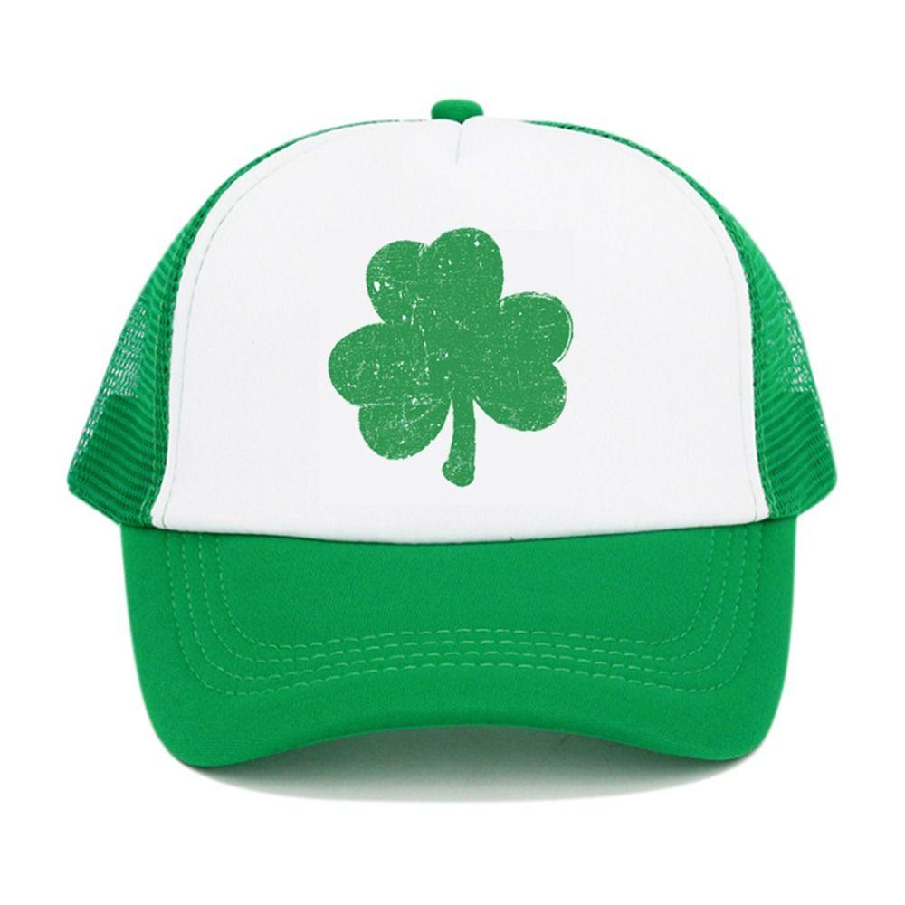 Sunshade Shamrock Hat Green Velvet Clover Sun Hat New Baseball Cap St. Patricks Day