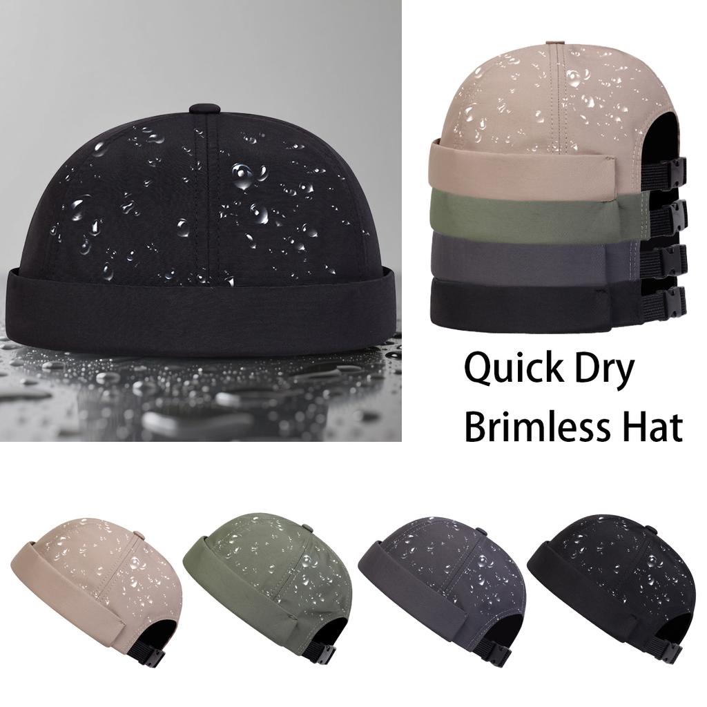 Unisex Quick Drying Waterproof Landlord Hat Simple Beanies Caps Spring Autumn Outdoor Leisure Hats Travel Accessories for Women Men