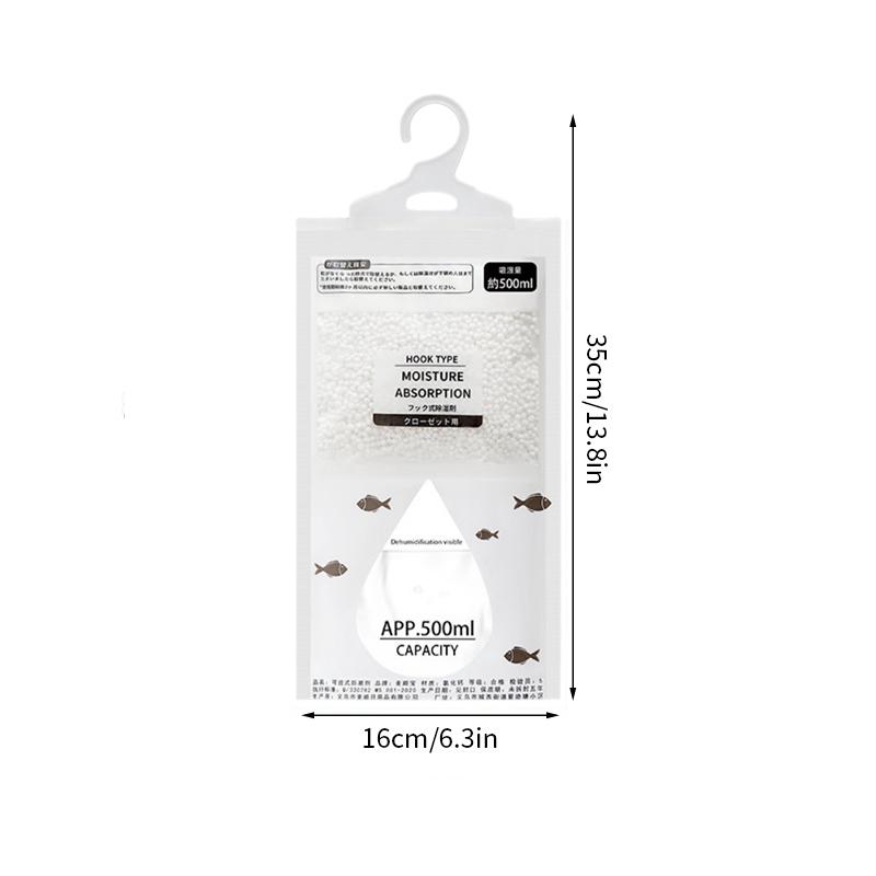 Reusable Household Dehumidification Box Wardrobe Closet Hanging Humidity Water Dehumidifier Bag Moisture Absorber Desiccant