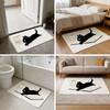 Cute Dog Print Area Rug Carpet Pet Lover Puppy Animal Theme Mat Living Room Decor Washable Dog Family Photo Rug Idea for Home