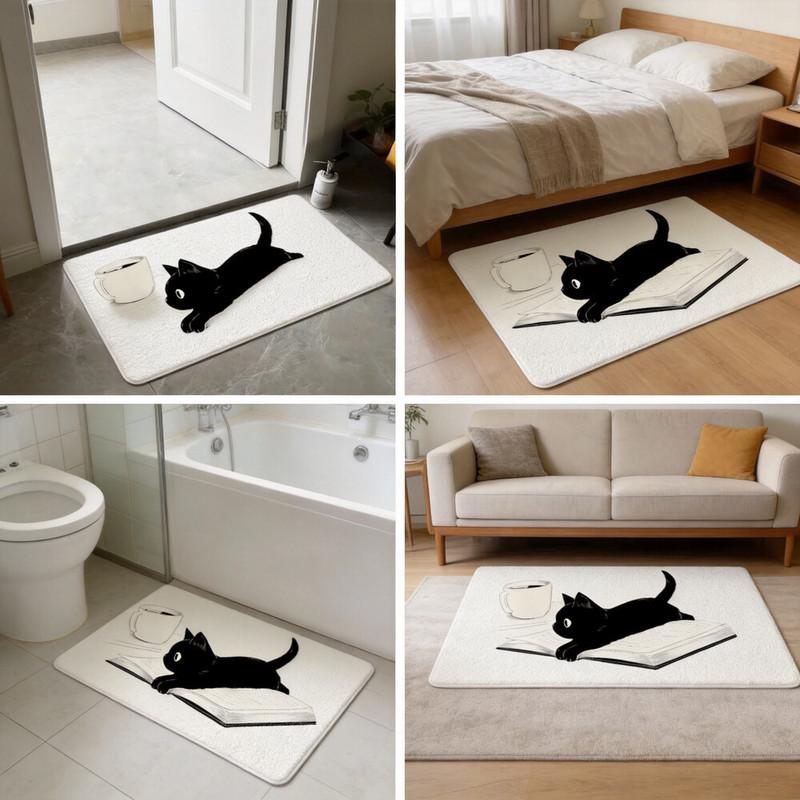 Cute Dog Print Area Rug Carpet Pet Lover Puppy Animal Theme Mat Living Room Decor Washable Dog Family Photo Rug Idea for Home