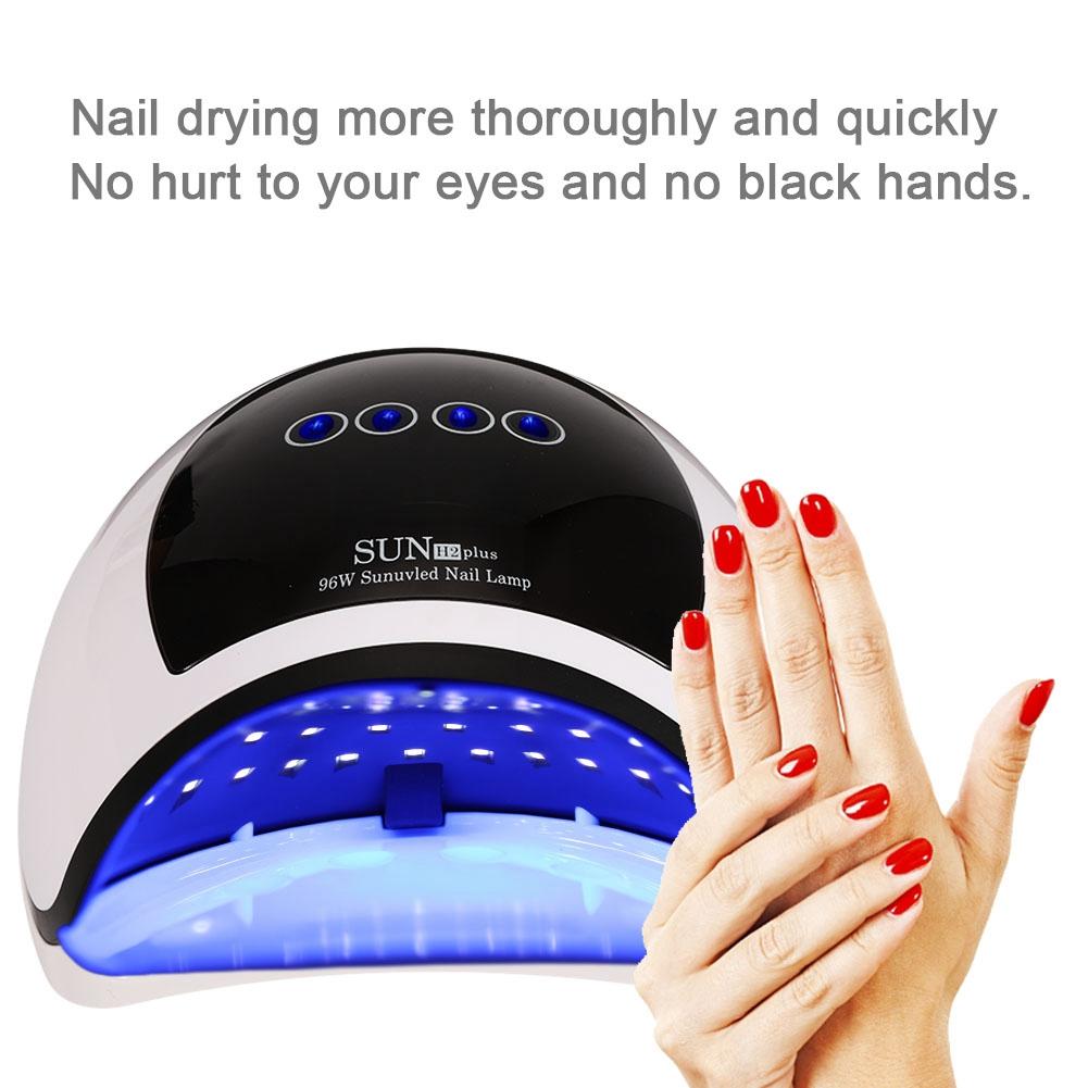 96W Nail Art LED Lamp Dryer UV Gel Nail Polish Dry Machine Drying Tool