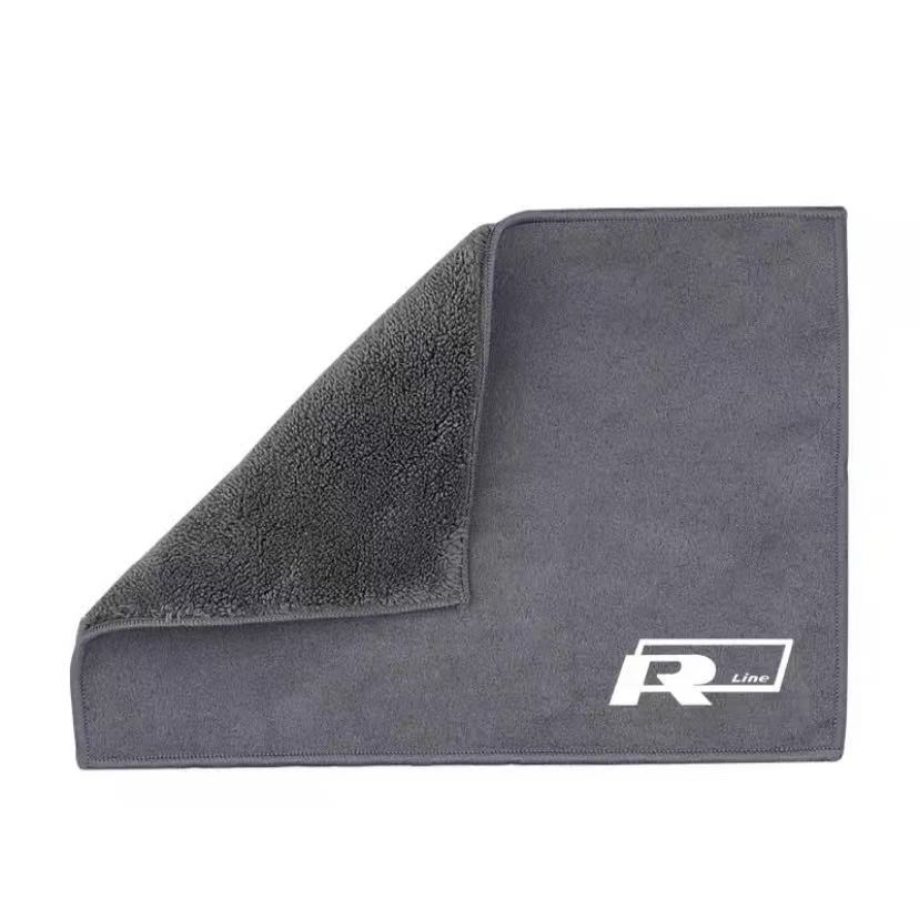 Microfiber Car Towel Super Absorbency Cleaning Care Cloth For VW GTI Polo Golf Passat MK6 MK7 Jetta Tiguan CC Taigo T-ROC HubCap
