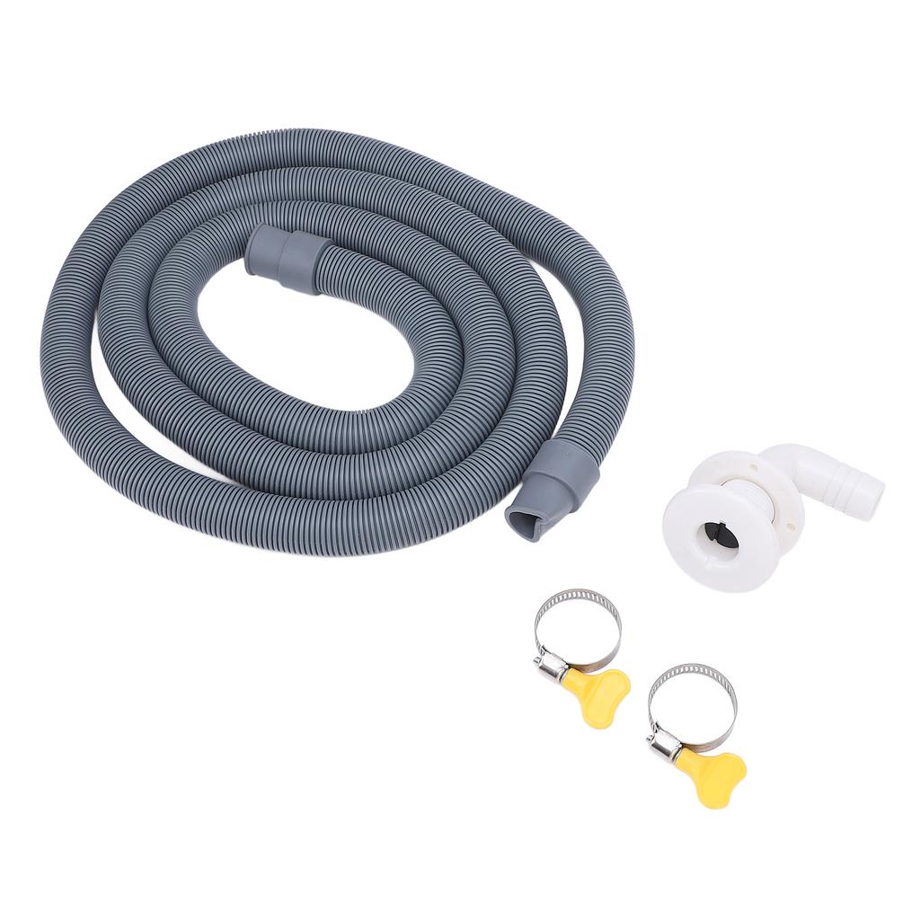 750GPH Bilge Pump Installation Kit High Pressure Resistant 0.75in Dia. 6.56ft Bilge Pump Hose with 90 Degree Fitting