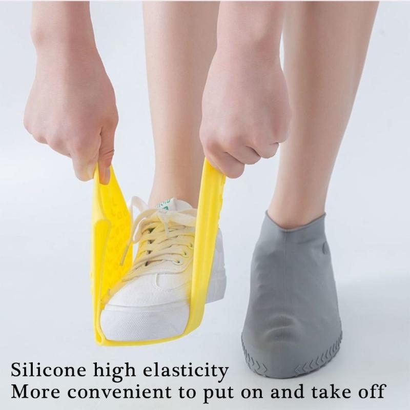 Reusable Wate Resistant Silicone Shoe Covers For Rain Snow Outdoor Activity Anti Slip Flexible Shoe Protectors Overshoes