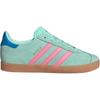 Adidas Originals GAZELLE Cushioning, Wear Resistant Low Top Kids' Skateboarding Shoes Mint Green Teenagers Sneakers JP7125