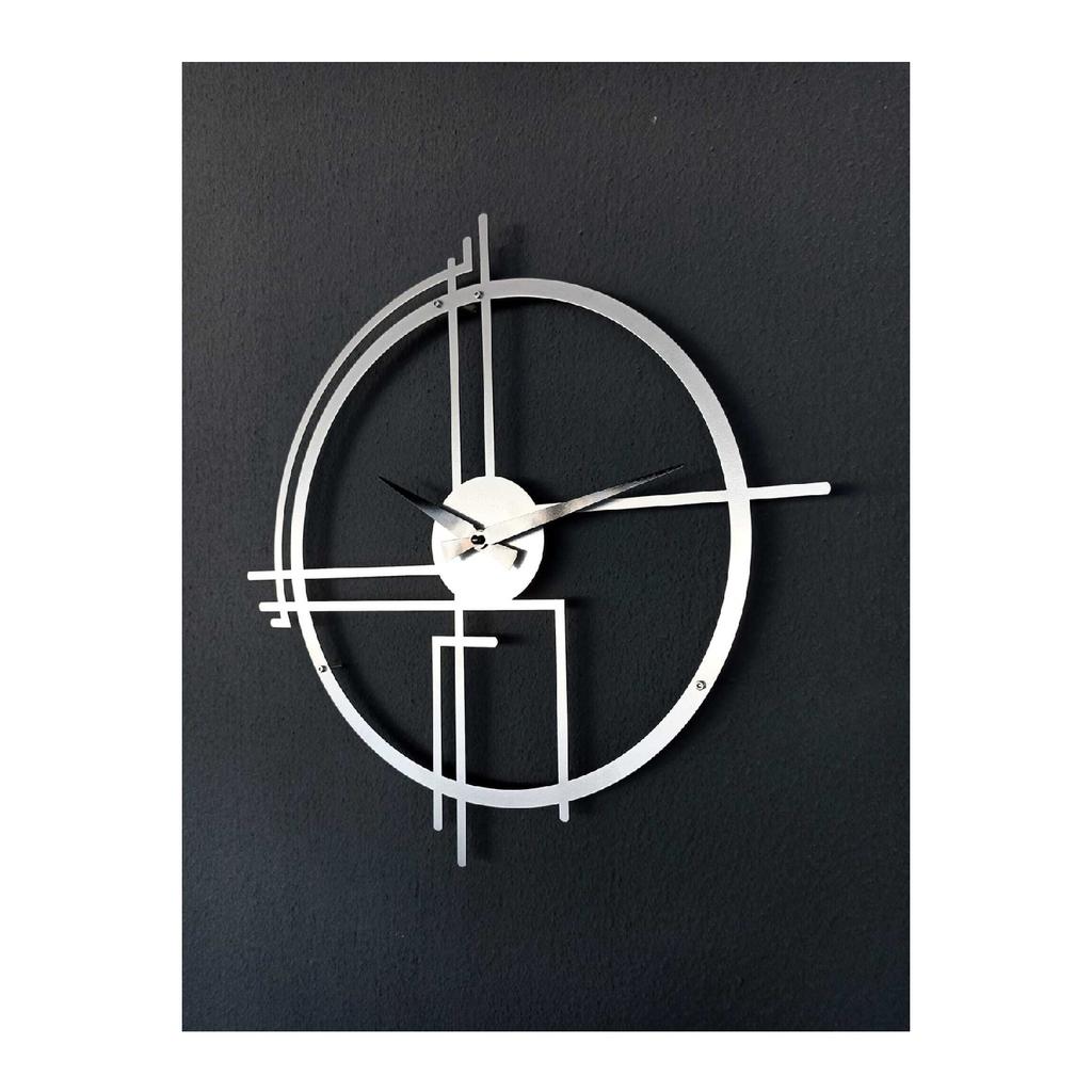 Querencia Metal Black Wall Clock 1.5 Mm Thickness 50 X 50 Cm