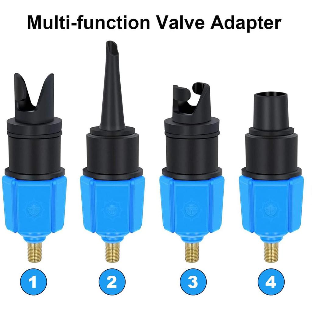 1/2pcs Air Valve Adaptor Wear-resistant Rowing Boat Nylon Kayak Inflatable Pump Adapter for SUP Board Kayak Parts Accessories