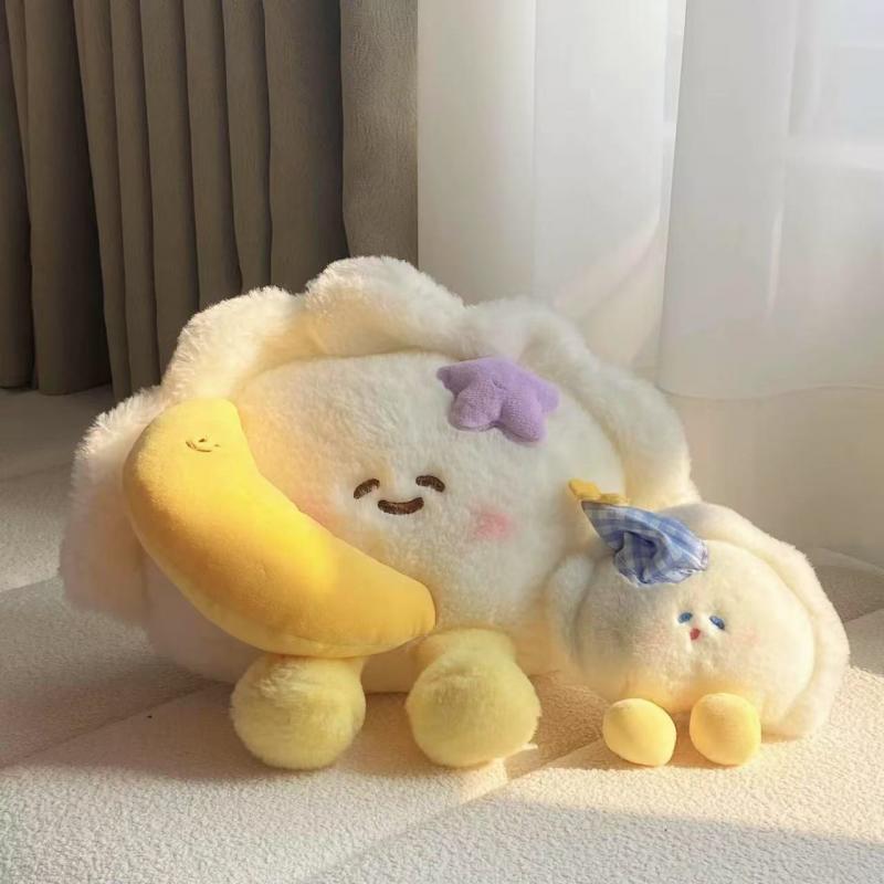 Cute Sleeping Dumpling Plush Pillow, Soft Stuffed Animal Toy Doll, Comfortable Stress Relief Gift for Boyfriend Girlfriend Birthday, Nap Pillow