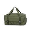 Men's Large Waterproof Canvas Travel Bag - Military Style, Portable for Long-Distance Outdoor Use