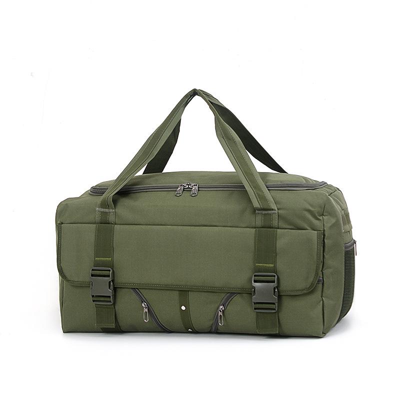 Grand sac de voyage en toile imperméable pour homme – Style militaire, portable pour une utilisation longue distance en extérieur