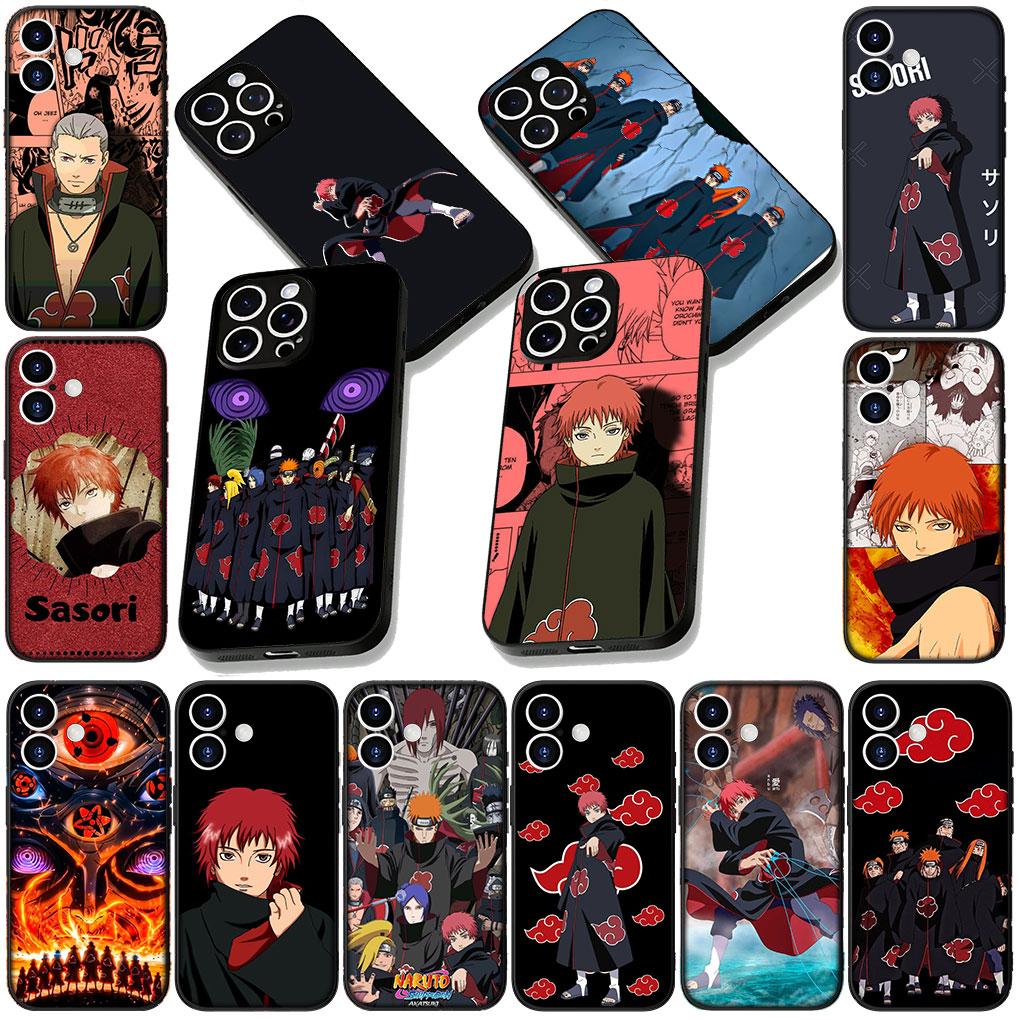 Sasori Narutos Akatsuki Casing Phone Cover for Motorola Moto G86 G14 G35 G34 G45 G55 G64 G75 G85 G24 G15 G54 G57 Power Soft Case