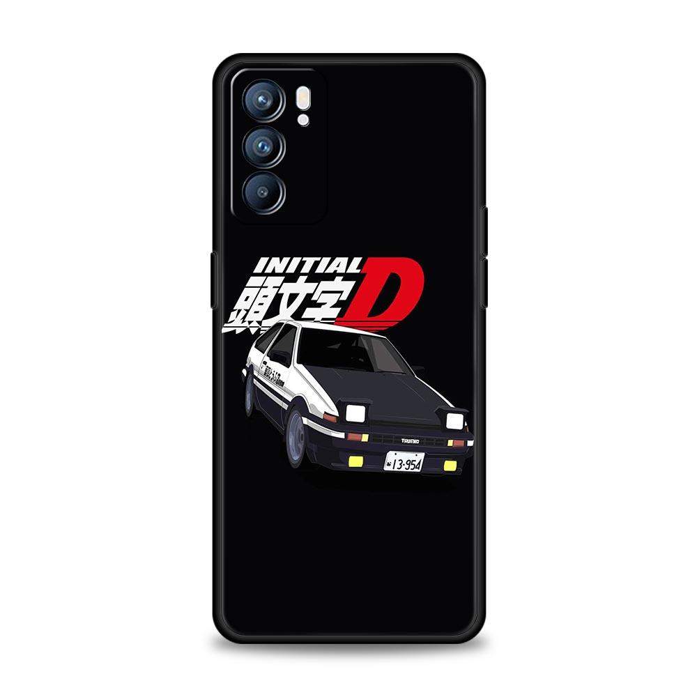 

Initial D Car Phone Case For Oppo A17 A31 A54 A57 A78 A79 A98 Find X5 X6 Reno 6 7 8 10 11 12 13 F Pro 5G Soft TPU Cover Fundas Reno12 Pro