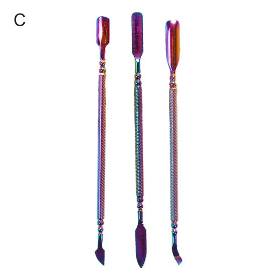 

Ергономічний набір для манікюру з нержавіючої сталі, 3 шт./комплект. Манікюрний набір для кутикули. C