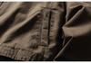 QIYOU 2025 Winter Retro Distressed Washed Two-Piece Cotton Workwear Jacket with Embroidered Lapel