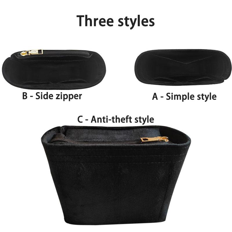 EverToner New Insert Bag for Y-L Shopping mini Linner Bag Portable Felt/Suede Organizer Multi-Pocket Storage Travel Accessory