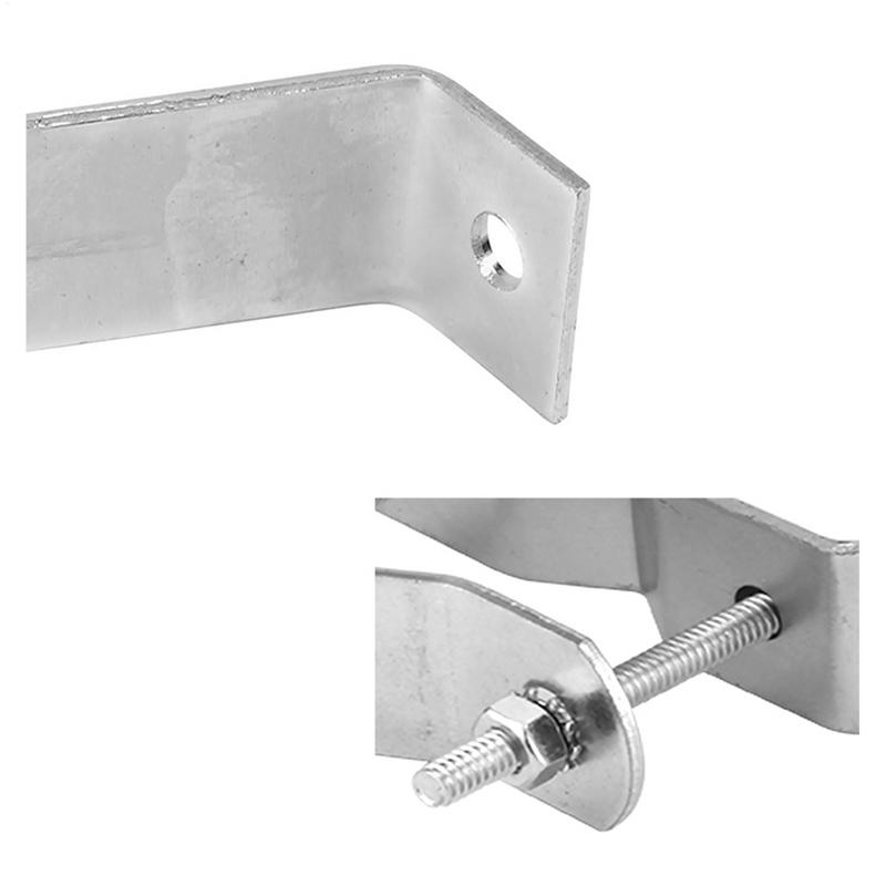 Antenna Mast Clamp Heavy Duty Wall Mount For Antenna Set Of 2 Weatherproof Mounting Hardware Home Improvement Tool For Wall