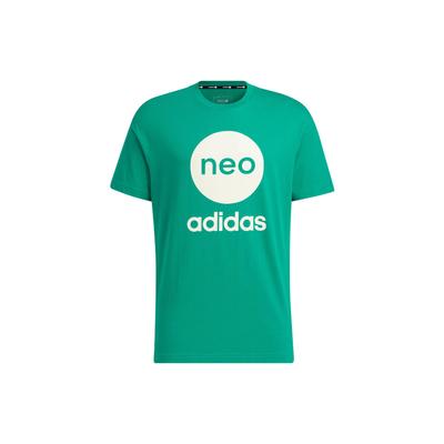 Neo Large Logo Print Crew Neck Sweatshirt Men Tops Green HM9562