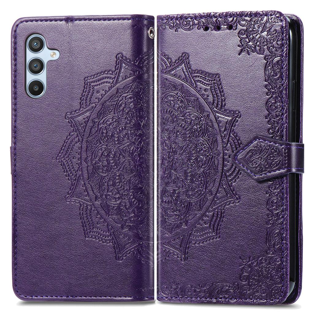 For Samsung Galaxy A36 5G Wallet Case Mandala Flower Leather Phone Cover Stand View