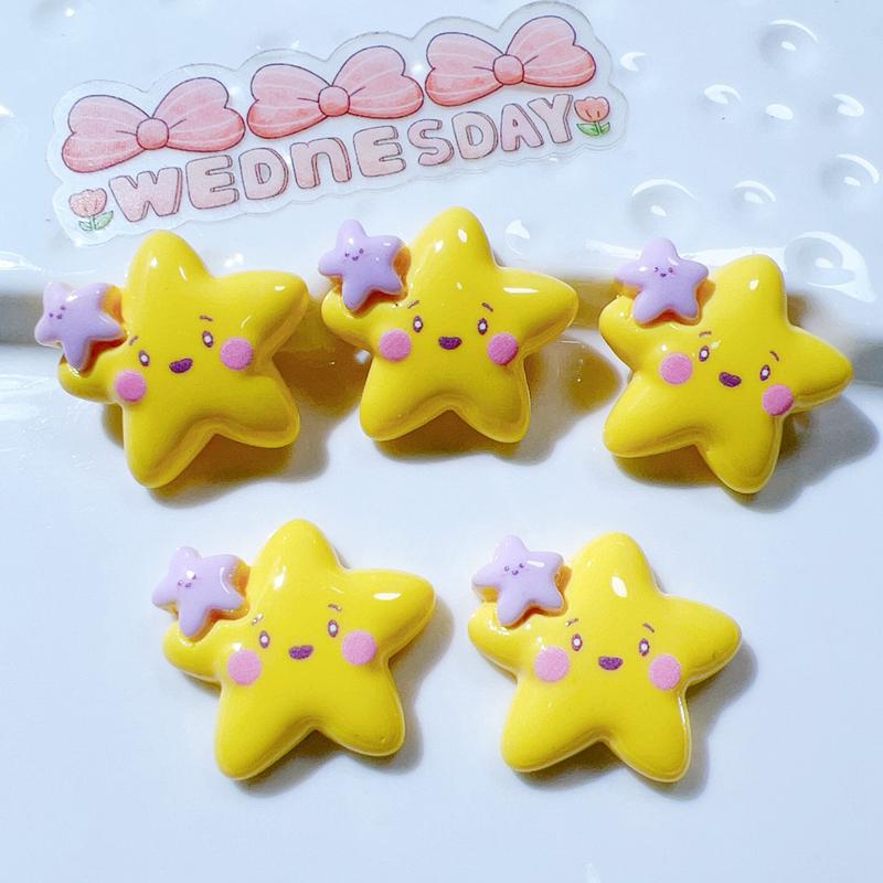 10Pcs Cute Bright Interesting Cartoon Beach Umbrella Slippers Series Resin Scrapbook Diy Jewelry Wedding Hairpin Accessories A94
