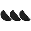 3Pcs Wig Hair Net Caps Nylon Breathable Comfortable Bouncy Black Mesh Wig Hair Net
