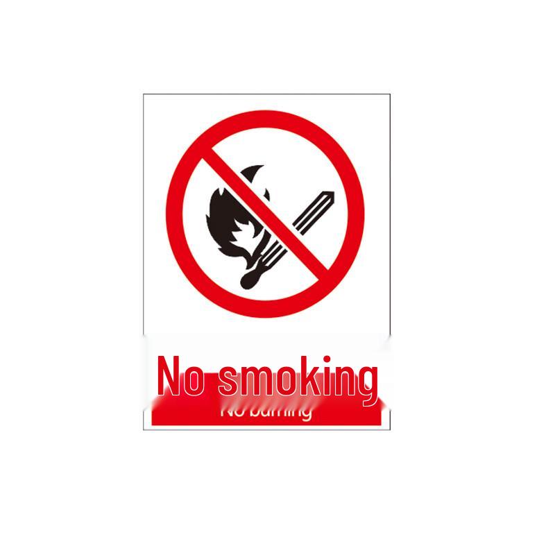 Aluminum No Smoking Safety Sign Standard