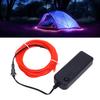 El Wire, 16.4ft Neon 360 Degrees  Cutta Light String Lights, Electroluminescent Neon Strobe Light, Batt Y Op Ated LED Lights for Party, Halloween, D