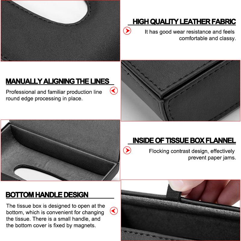 Car Tissue Box Holder Armrest Box Storage Case For Cadillac XT5 XTS CTS BLS SLS DTS SRX Escalade Tiburon Deville