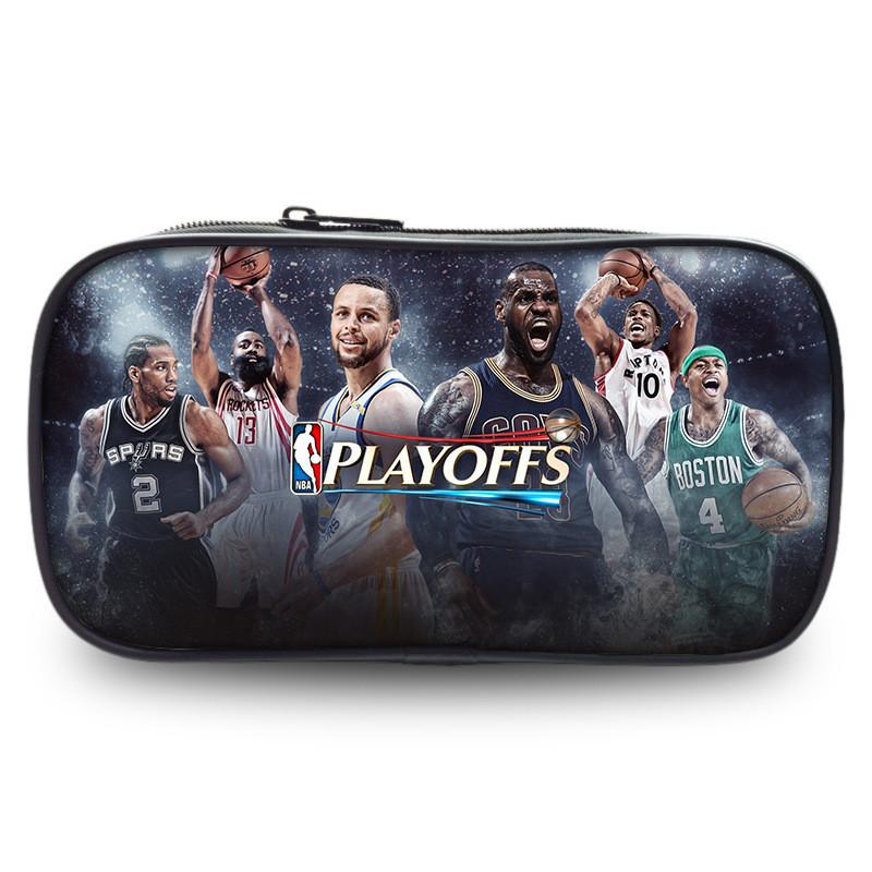 Trousse NBA Allstar Sac de Rangement Grande Capacité en Nylon pour Étudiants et Usage de Bureau