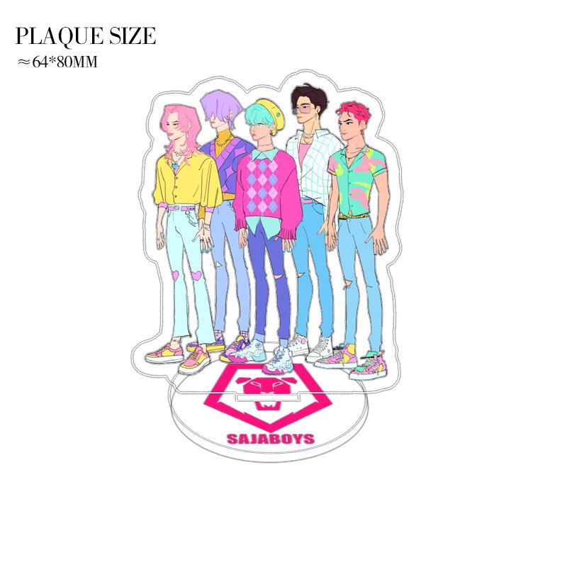 Kpop Dämonenjäger Superstar Acryl Aufsteller Desktop Dekoration Ornament Zubehör Spielzeug für Fans Geschenk