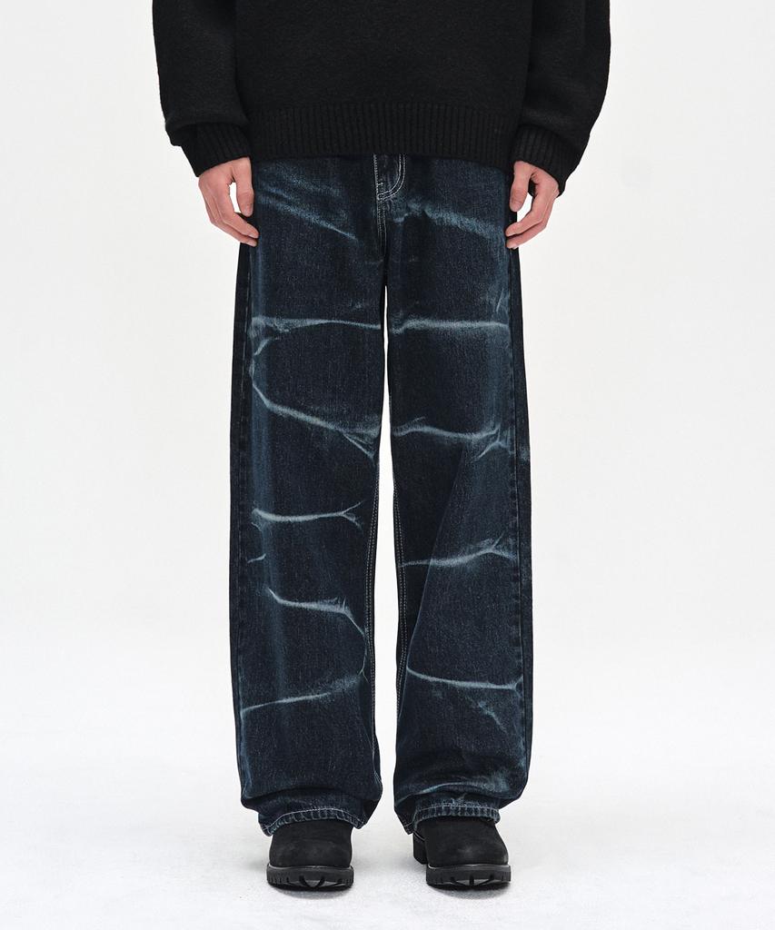 DECET Vine Bleach Wide Jeans Dcpt045Dblue