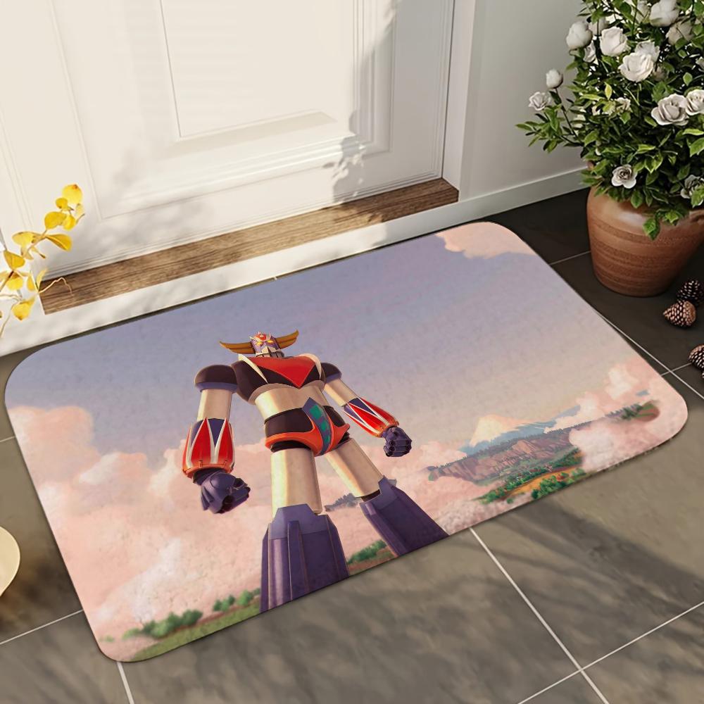 1pc G-Goldorak G-Grendizer UFO Robot G-Goldrake Mats Anti-Slip Mats Home Decor Supplies Carpets Home Kitchen Floor Mats