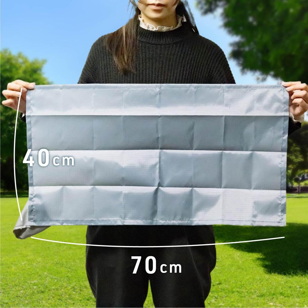 Asahi Koyo Picnic 40cm X Light Comes with Hanging Sheet, Compact, 70cm, Purple, Lightweight, Palm-sized, Washable, Straps, CPT25-05