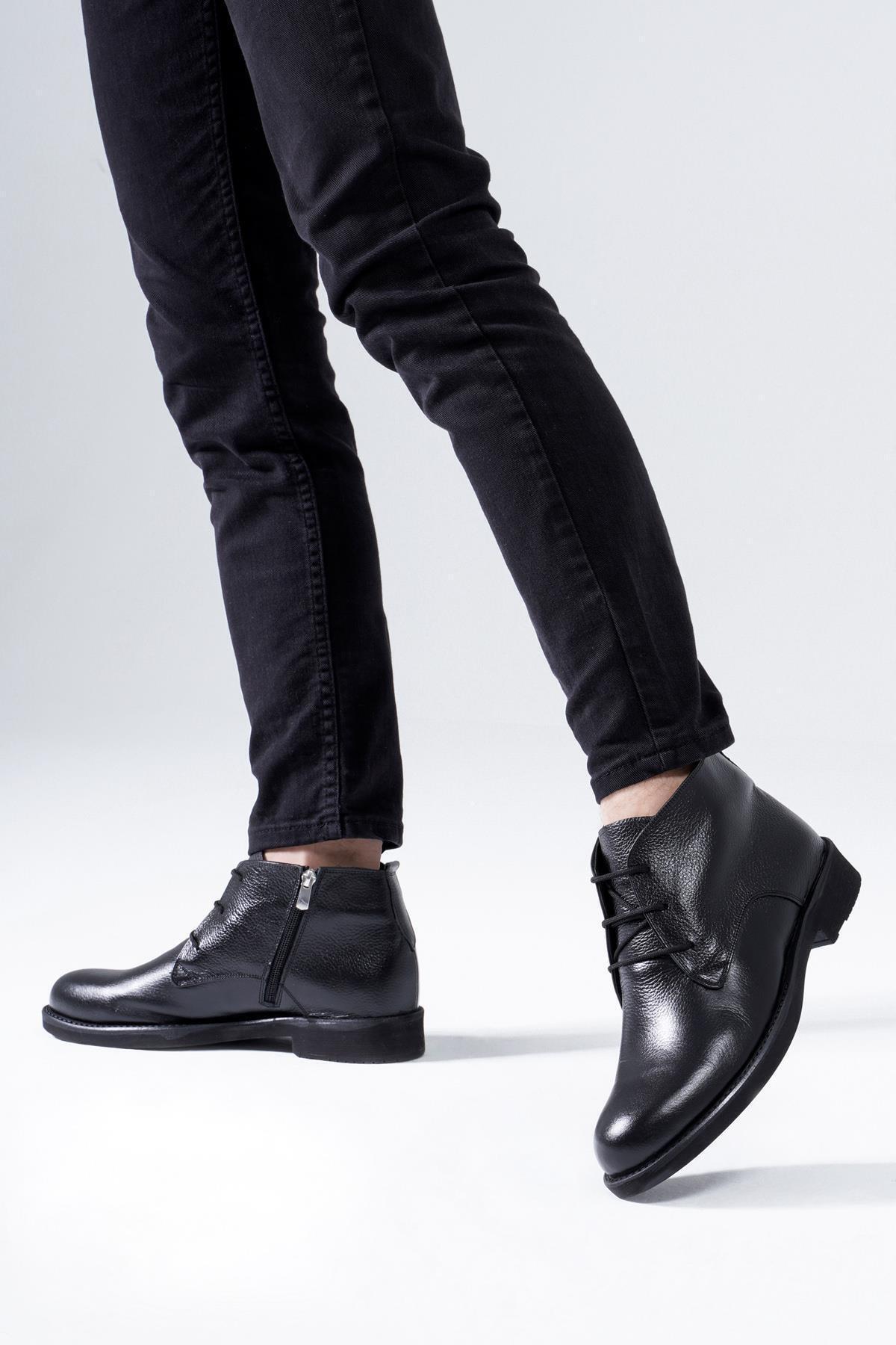 

Мужские ботинки из натуральной кожи на молнии, зимняя обувь Chukka