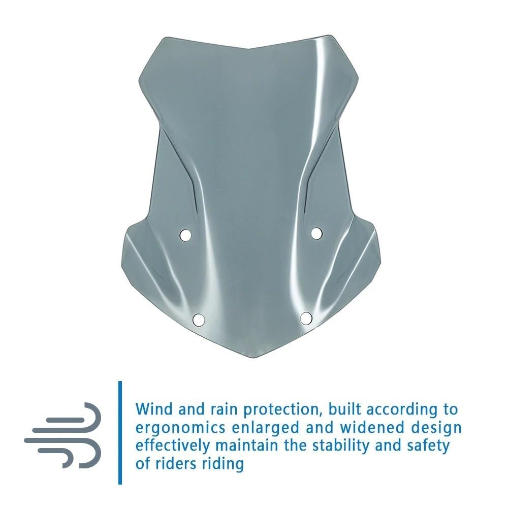 Windscreen Motorcycle B&MW R1250GS R1200GS Adventure R1250 GS LC ADV 2013-2023 Windshield Screen Deflector Spoiler Protector (Transparent)
