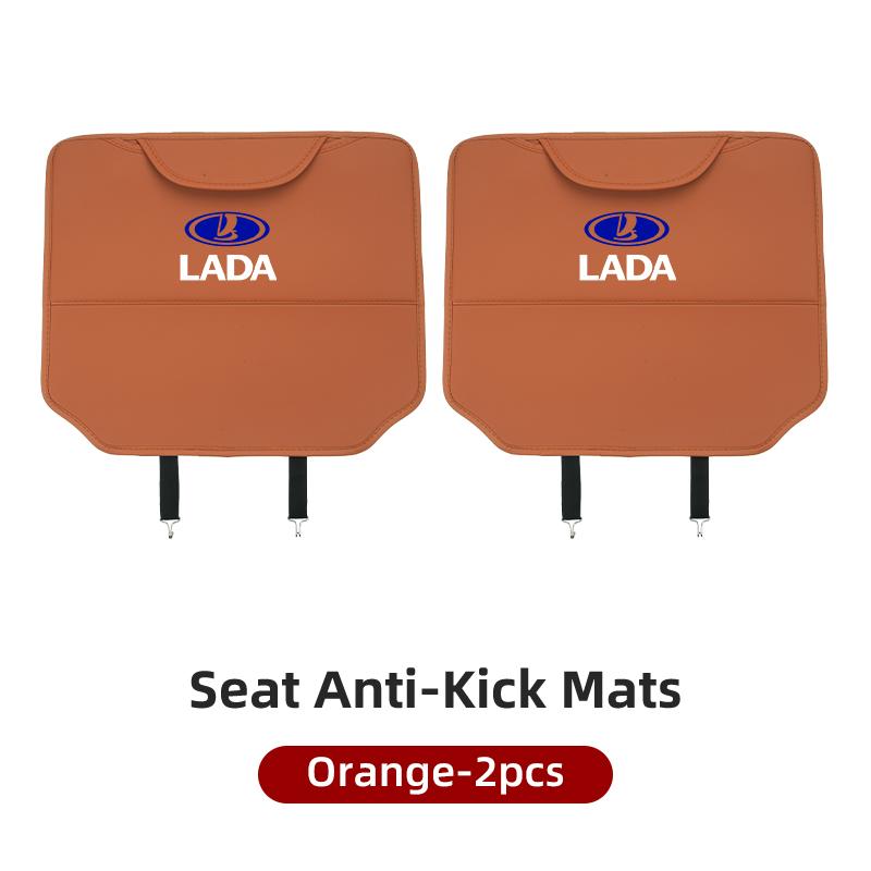 Car Seat Anti-Kick Pad Seatback Storage Protector Cover Accessories For Lada Vesta Niva Samara Kalina Largus Priora Xray Granta PP33
