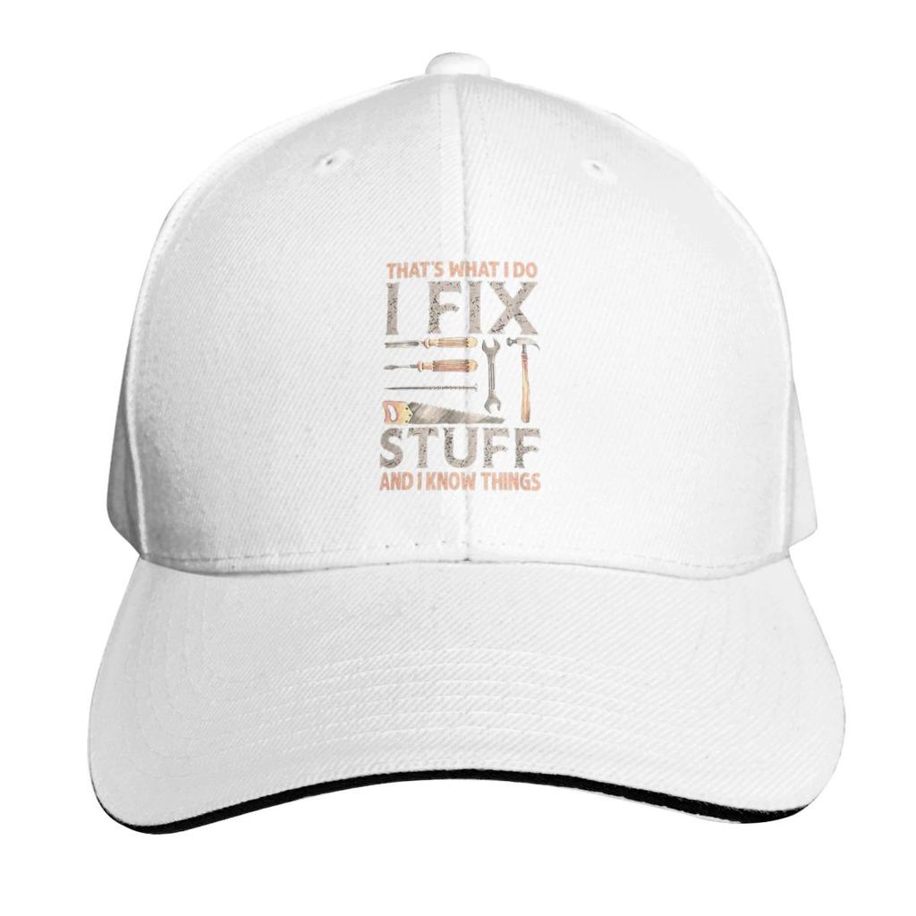 Thats What I Do I Fix Stuff And I Know Things Cap Casual Baseball Caps Adjustable Hat Hip Hop Summer Unisex Baseball Hats