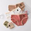 6PCS Mid Waist Simple Panties Breathable Large Size Briefs Trendy Underwear Women  Intimates