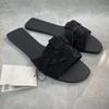 Fashion Brand Designer 2024 Summer Flat Women's Slippers Shining Diamond Decoration Open Toe Beach Shoes Outdoor Walk Ladies Slides