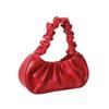 Bag Girl, Korean Version One Shoulder Dumpling Bag, French Bag, Fashionable Cloud Bag, Pleated Handbag, Armpit Bag