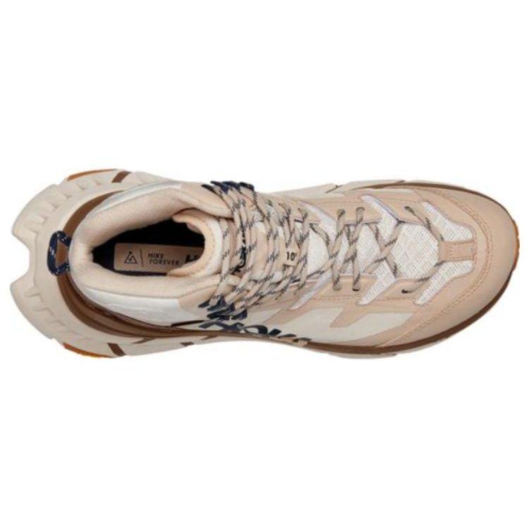 HOKA One One Tennine Hike Gtx Shock Absorbing Slip Resistant Durable High Top Hiking Shoes Unisex Hiking Shoes Beige 1123113-SSOT