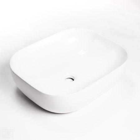Bella countertop washbasin 50.5X40.5 CM oval white