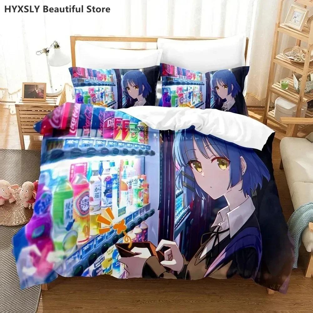 Bocchi The Rock Anime 3D NEW Duvet Cover Pillowcase Bedding Set Adult Boy Girl Bedroom Decoration Children Single Double Large